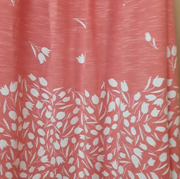 Daniel Rainn Anthro Pink White Floral Boho Crochet Tank Top S - Picture 5 of 9